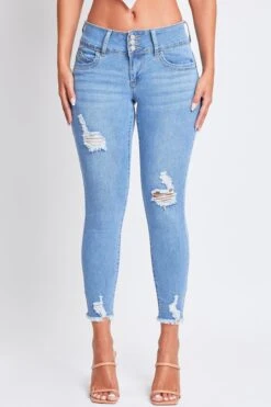 Women's Sustainable WannaBettaButt Ankle Jeans -Wana Fashion Shop P111051N C2764 3