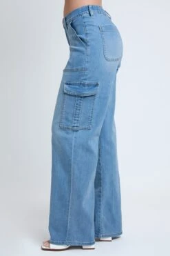 Women's Elastic Waist Straight Leg Cargo Jean 36 Women's Elastic Waist Straight Leg Cargo Jean -Wana Fashion Shop P114740 36C 2 656454ef a3b4 47ea afe6 9dce0e5b454e