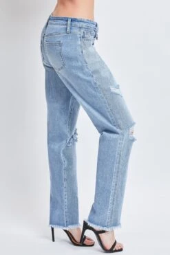 Women's Dream With Fold-Over Waist Low Rise Jeans -Wana Fashion Shop P123268 M2856 6