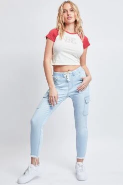 Women's Skinny Cargo Jeans 38 Women's Skinny Cargo Jeans -Wana Fashion Shop P136550 Q08 6