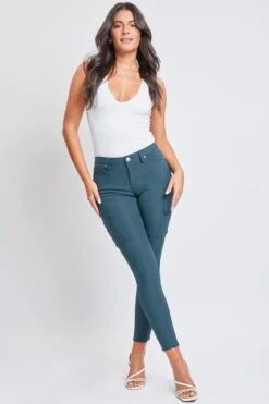 Women's Hyperstretch Skinny Cargo Pants -Wana Fashion Shop P137731 BLSTL 1