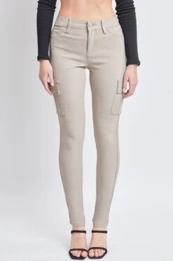 Women's Hyperstretch Skinny Cargo Pants -Wana Fashion Shop P137731 TAUPE 2