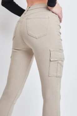 Women's Hyperstretch Skinny Cargo Pants -Wana Fashion Shop P137731 TAUPE 4