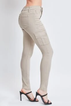 Women's Hyperstretch Skinny Cargo Pants -Wana Fashion Shop P137731 TAUPE 5