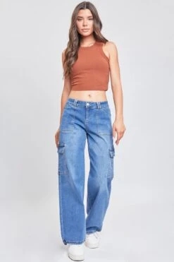 Women's Cargo Jeans With Bungee Hem -Wana Fashion Shop P153077 M36 1 3cdc7a1b 098b 43e3 a4fd d551bb29632d