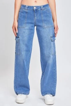 Women's Cargo Jeans With Bungee Hem -Wana Fashion Shop P153077 M36 2 780d0e6b a275 4d06 abaa 144ac80b726b
