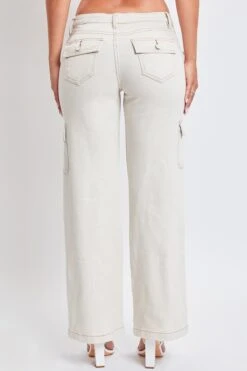 Women's Cargo Skater Pants -Wana Fashion Shop P159005 ECRU 6