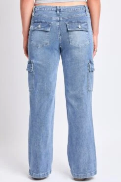 Women's Low Rise Straight Leg Skater Jeans -Wana Fashion Shop P159062 08M 3