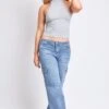 Women's Low Rise Straight Leg Skater Jeans 2 Women's Low Rise Straight Leg Skater Jeans -Wana Fashion Shop P159062 08M 4