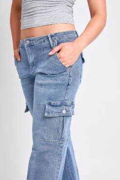 Women's Low Rise Straight Leg Skater Jeans -Wana Fashion Shop P159062 08M 6