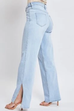 Women’s Dream 90s Straight Leg Slit Jeans -Wana Fashion Shop P159868 08L 6