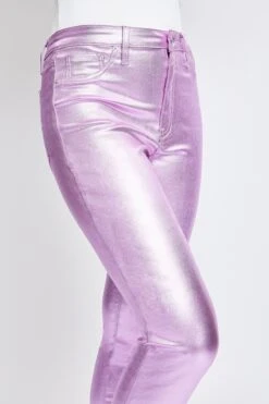 Women's Hyperstretch Skinny Metallic Pants -Wana Fashion Shop P1736ME LAVEN 6