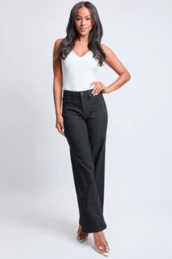 Women's Hyperstretch Wide Leg Pants -Wana Fashion Shop P183031 BLACK 4 593d25e1 2c9b 4fd1 94a2 2bd0d08974ee