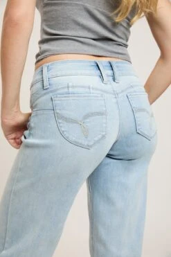 Women's Luxe Low Rise WannaBettaButt Wide Leg Jeans 30 Women's Luxe Low Rise WannaBettaButt Wide Leg Jeans -Wana Fashion Shop P183637 3021L 8