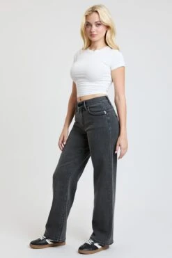 Women's Luxe High Rise WannaBettaButt Straight Leg Jeans -Wana Fashion Shop P185837 37W 3