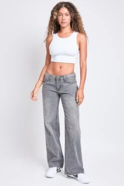 Women's Low Rise Wide Leg Rigid Jeans -Wana Fashion Shop P187076 02W 5