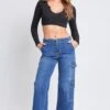 Women’s Wide Leg Double Cargo Jeans