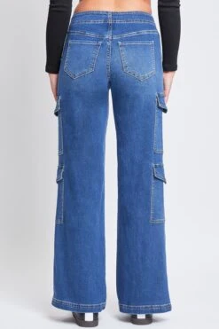 Women’s Wide Leg Double Cargo Jeans -Wana Fashion Shop P190303 M36 4