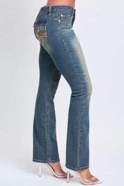 Women’s Premium Heavy Stitch Mid-Rise Bootcut Jeans -Wana Fashion Shop P195686 08PT 3
