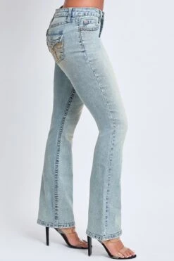 Women’s Premium Heavy Stitch Mid-Rise Bootcut Jeans -Wana Fashion Shop P195686 08VT 3