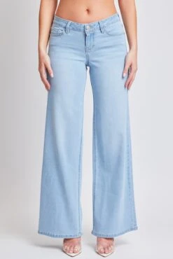 Women's Essential Low Rise Wide Leg Jeans -Wana Fashion Shop P196440 L08 1