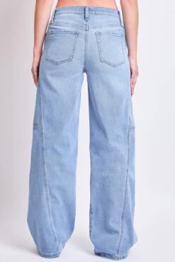 Women's High Rise Wide Leg Cargo Jeans -Wana Fashion Shop P201011 08L1 3