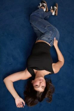 Women's High Rise Wide Leg Cargo Jeans -Wana Fashion Shop P201011 08N ALAYA 1