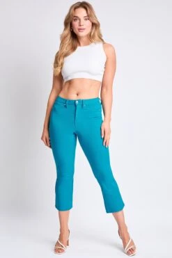Women's Hyperstretch Cropped Kick Flare Leg Pants -Wana Fashion Shop P206731 BLUDI 7 f1893211 4672 4c6b 9fe4 6b67ff860fae