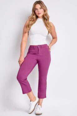 Women's Hyperstretch Cropped Kick Flare Leg Pants