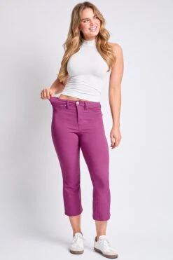 Women's Hyperstretch Cropped Kick Flare Leg Pants -Wana Fashion Shop P206731 JAZBE 7 934b8694 e6f2 41b1 8c39 8588c2285643