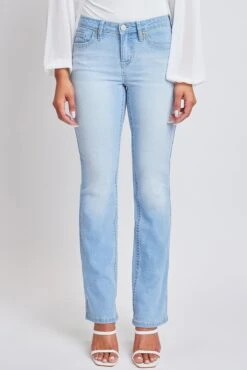 Women's Heavy Stitch Mid Rise Bootcut W/ Embroidery -Wana Fashion Shop P210186 L08 1