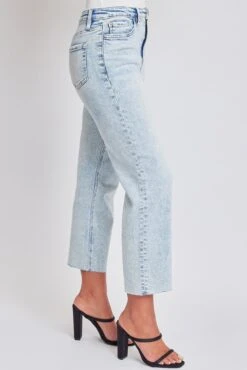 Women's Luxe Cropped Straight Leg Jeans 22 Women's Luxe Cropped Straight Leg Jeans -Wana Fashion Shop P212860 08JT 6