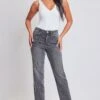 Women's Luxe Cropped Straight Leg Jeans -Wana Fashion Shop P212860 08W 2