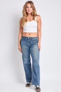 Women's Luxe Mid Rise Premium Stretch Wide Leg Jeans 26 Women's Luxe Mid Rise Premium Stretch Wide Leg Jeans -Wana Fashion Shop P218560 09NT 5 36e1e0db 4586 4f2f 832b 8db4030bfd2f