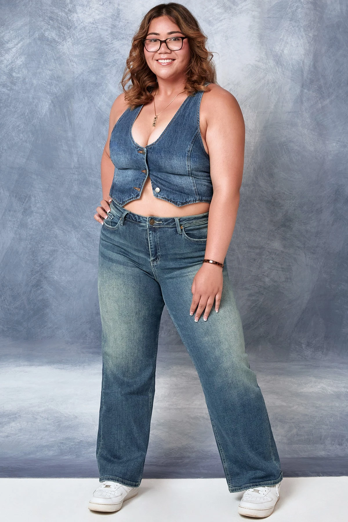 Women's Luxe Mid Rise Premium Stretch Wide Leg Jeans 11 Women's Luxe Mid Rise Premium Stretch Wide Leg Jeans - Image 9