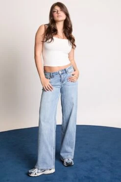 Women's Luxe Bella High Rise Wide Leg Jeans -Wana Fashion Shop P44199 08C1 AYALA 1