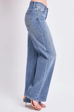 Women's Luxe Bella High Rise Wide Leg Jeans -Wana Fashion Shop P44199 08N 2