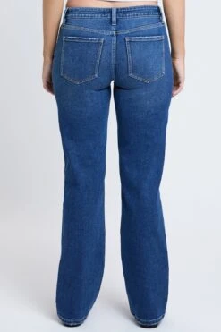 Women's Maddy Mid Rise Straight Leg Jeans -Wana Fashion Shop P44255 09M 3