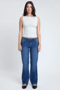 Women's Maddy Mid Rise Straight Leg Jeans -Wana Fashion Shop P44255 09M 6