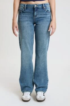 Women's Maddy Mid Rise Straight Leg Jeans -Wana Fashion Shop P44255 09R 2
