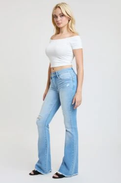 Women's Luxe High Rise WannaBettaButt Flare Jeans 30 Women's Luxe High Rise WannaBettaButt Flare Jeans -Wana Fashion Shop P46251 L1766 6