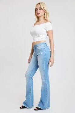 Women's Luxe High Rise WannaBettaButt Flare Jeans 24 Women's Luxe High Rise WannaBettaButt Flare Jeans -Wana Fashion Shop P46251 L1766 7