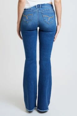 Women's Luxe High Rise WannaBettaButt Flare Jeans 34 Women's Luxe High Rise WannaBettaButt Flare Jeans -Wana Fashion Shop P46251 M08 5