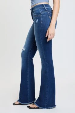 Women's Luxe High Rise WannaBettaButt Flare Jeans 40 Women's Luxe High Rise WannaBettaButt Flare Jeans -Wana Fashion Shop P46251 N1766 4