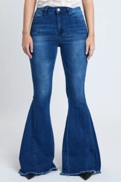 Women's Savannah Extreme Fit & Flare Jeans 28 Women's Savannah Extreme Fit & Flare Jeans -Wana Fashion Shop P55419 N02 1 1