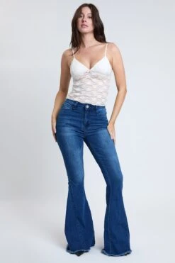 Women's Savannah Extreme Fit & Flare Jeans 27 Women's Savannah Extreme Fit & Flare Jeans -Wana Fashion Shop P55419 N02 4 1