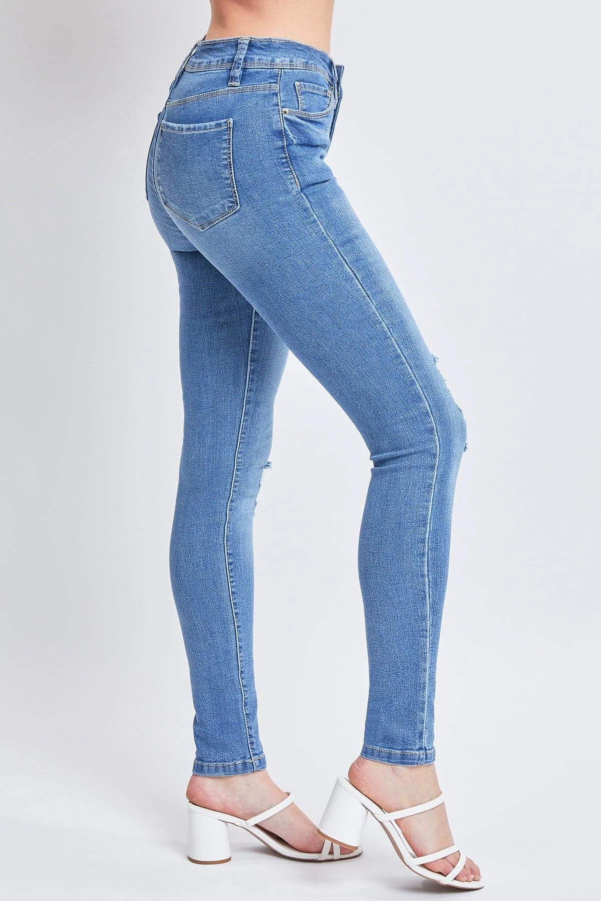 Women's Essential Sustainable Distressed Skinny Jeans 11 Women's Essential Sustainable Distressed Skinny Jeans - Image 9