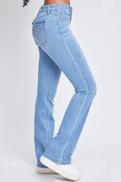 Women's Essential Mid Rise Bootcut Jeans -Wana Fashion Shop P60840 C08 3