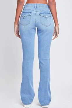 Women's Essential Mid Rise Bootcut Jeans -Wana Fashion Shop P60840 C08 5