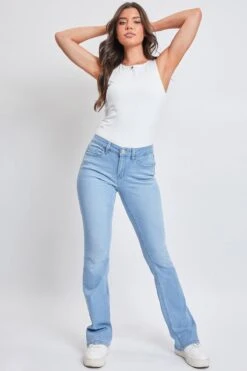 Women's Sustainable Bootcut Jeans -Wana Fashion Shop P60853 L08 7